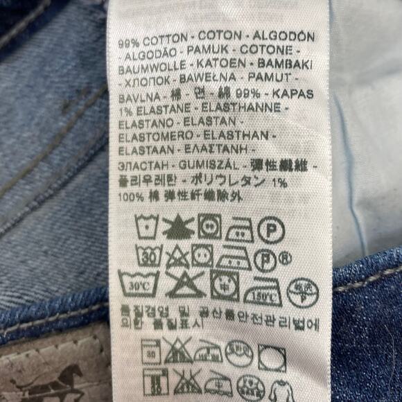 Levi's Women's Mid Rise Skinny Jeans Size 27 x 32 Embroidered Embellished - Picture 13 of 13